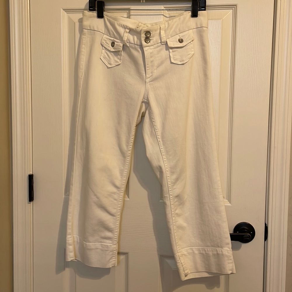 Tommy Hilfiger White Cropped Pants